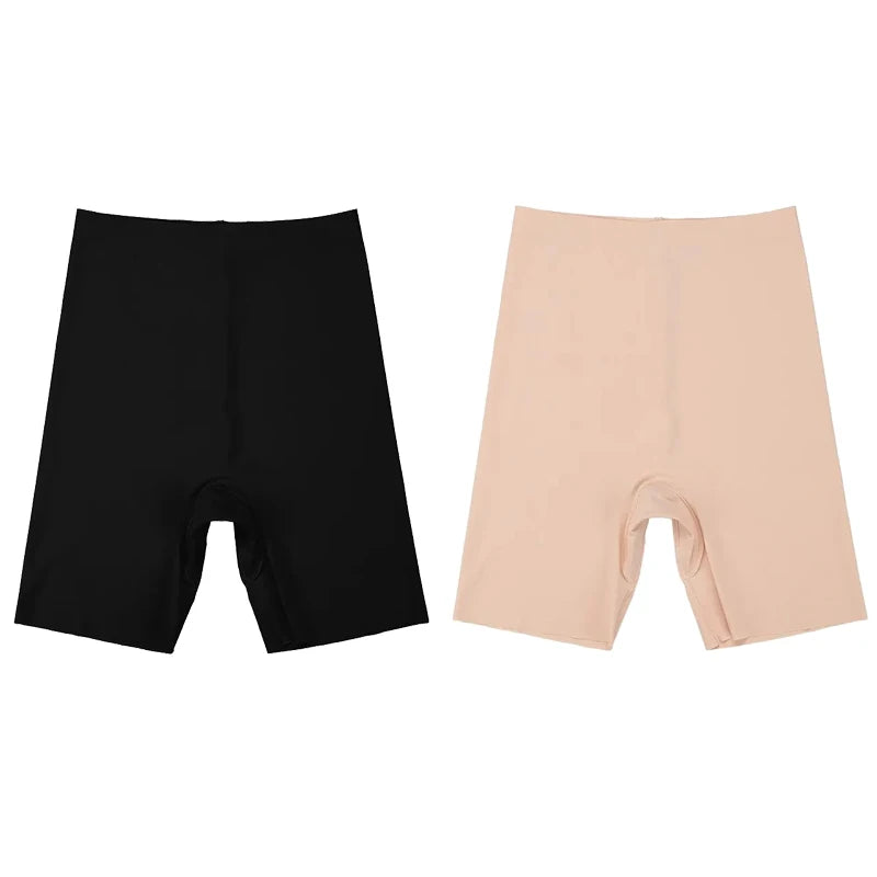 Flarixa Seamless High Waist Women Long Leg Girdle Panty Comfortable Seamless Long Panties Tummy Tight Seamless Shorts Panties