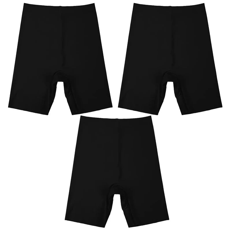 Flarixa Seamless High Waist Women Long Leg Girdle Panty Comfortable Seamless Long Panties Tummy Tight Seamless Shorts Panties